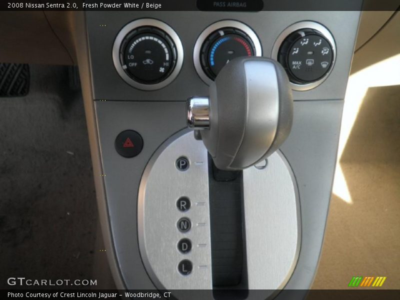 Fresh Powder White / Beige 2008 Nissan Sentra 2.0
