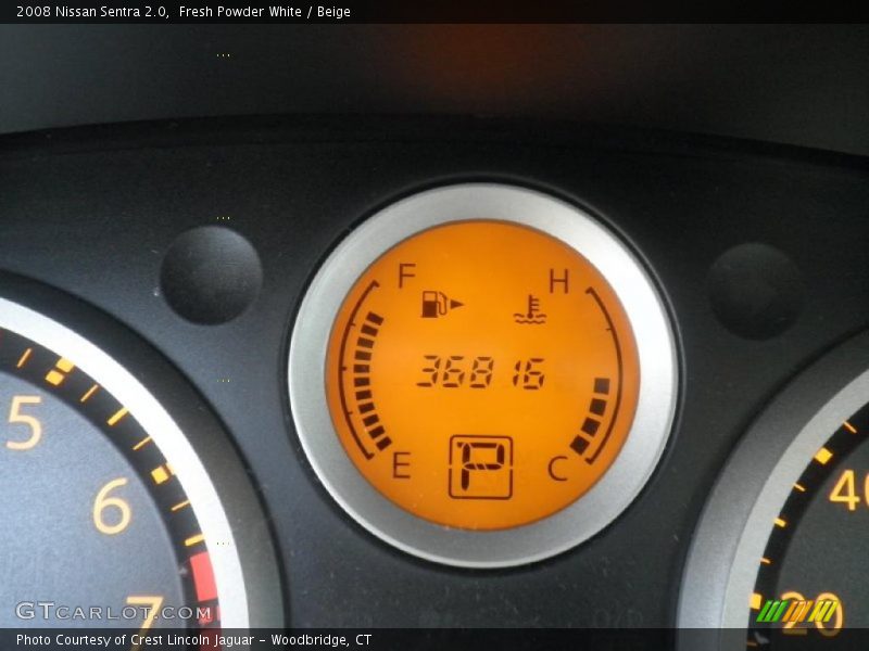 Fresh Powder White / Beige 2008 Nissan Sentra 2.0