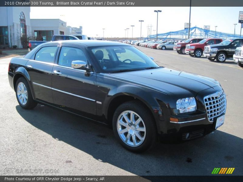 Brilliant Black Crystal Pearl / Dark Slate Gray 2010 Chrysler 300 Touring