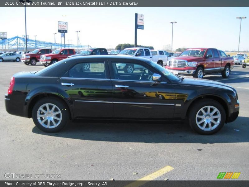 Brilliant Black Crystal Pearl / Dark Slate Gray 2010 Chrysler 300 Touring