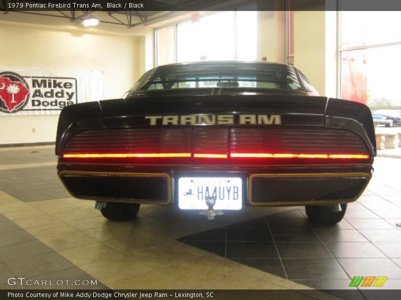 Black / Black 1979 Pontiac Firebird Trans Am