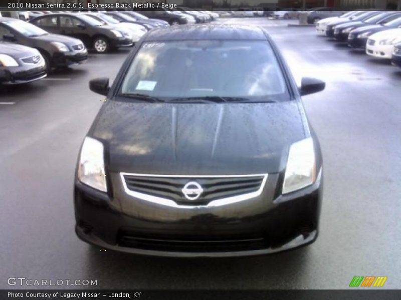 Espresso Black Metallic / Beige 2010 Nissan Sentra 2.0 S