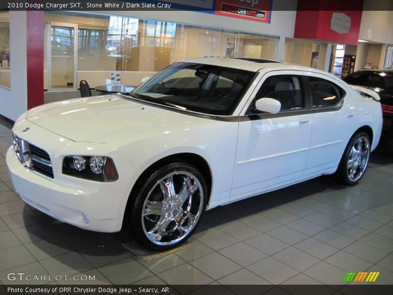 Stone White / Dark Slate Gray 2010 Dodge Charger SXT