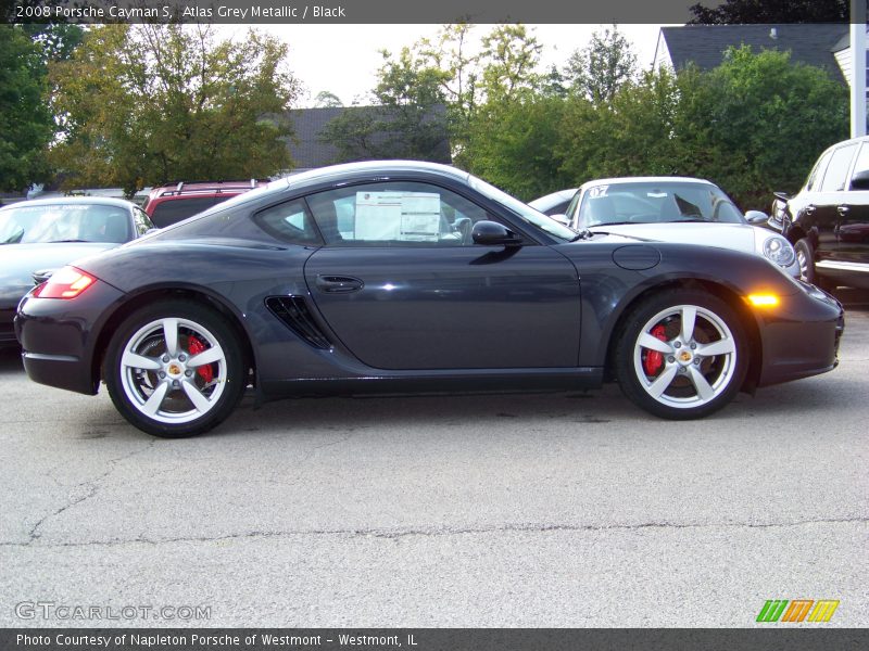 Atlas Grey Metallic / Black 2008 Porsche Cayman S