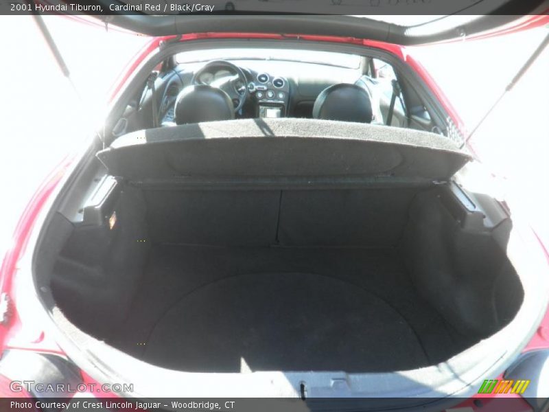 Cardinal Red / Black/Gray 2001 Hyundai Tiburon