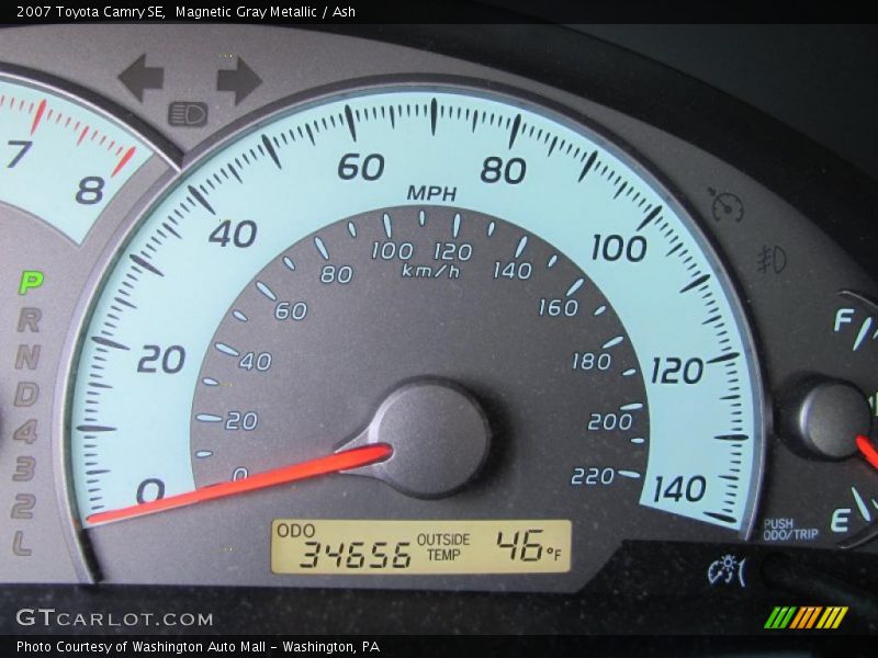 Magnetic Gray Metallic / Ash 2007 Toyota Camry SE