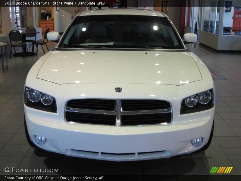 Stone White / Dark Slate Gray 2010 Dodge Charger SXT