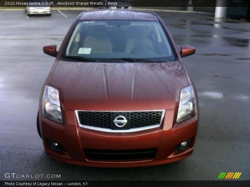 Anodized Orange Metallic / Beige 2010 Nissan Sentra 2.0 SR