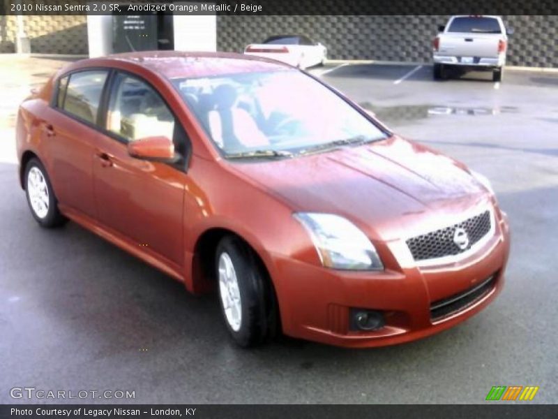Anodized Orange Metallic / Beige 2010 Nissan Sentra 2.0 SR