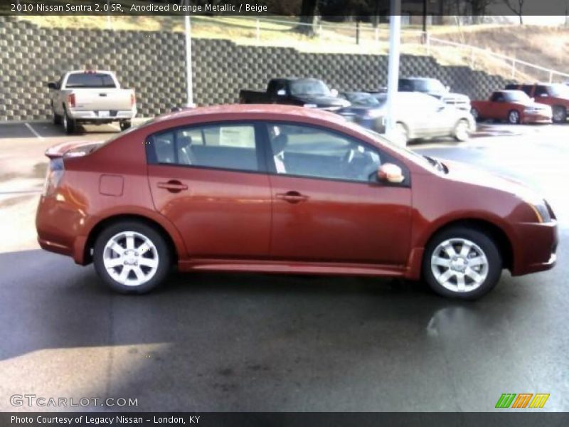 Anodized Orange Metallic / Beige 2010 Nissan Sentra 2.0 SR