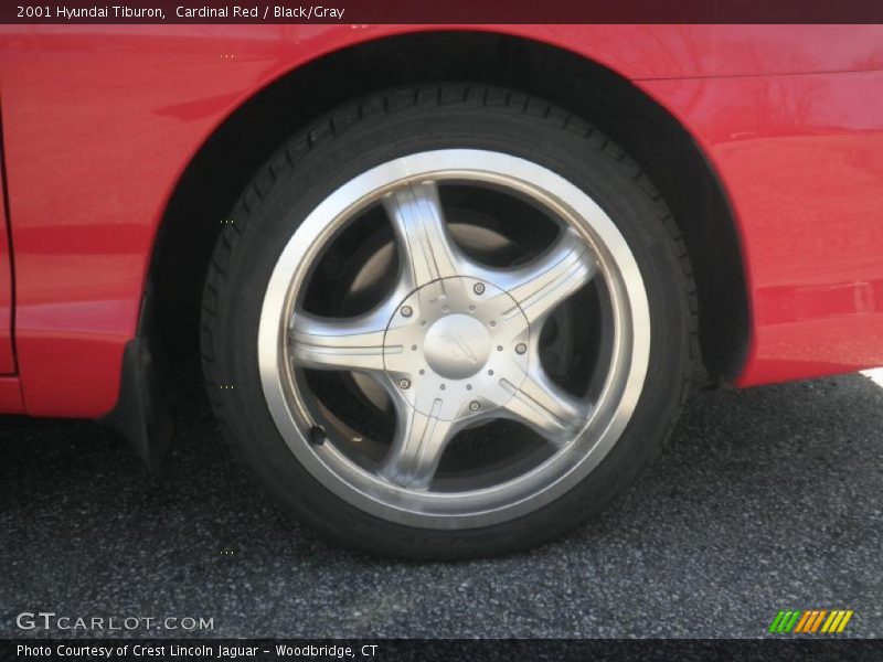 Cardinal Red / Black/Gray 2001 Hyundai Tiburon
