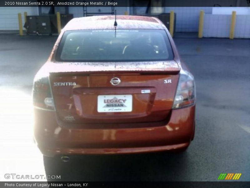 Anodized Orange Metallic / Beige 2010 Nissan Sentra 2.0 SR