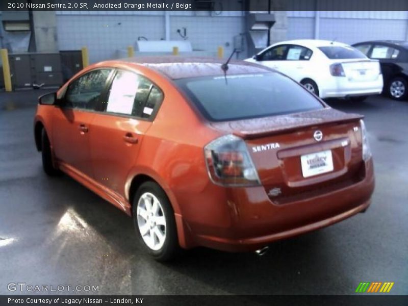 Anodized Orange Metallic / Beige 2010 Nissan Sentra 2.0 SR