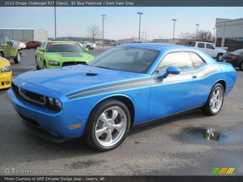 B5 Blue Pearlcoat / Dark Slate Gray 2010 Dodge Challenger R/T Classic