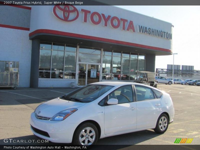 Super White / Bisque Beige 2007 Toyota Prius Hybrid