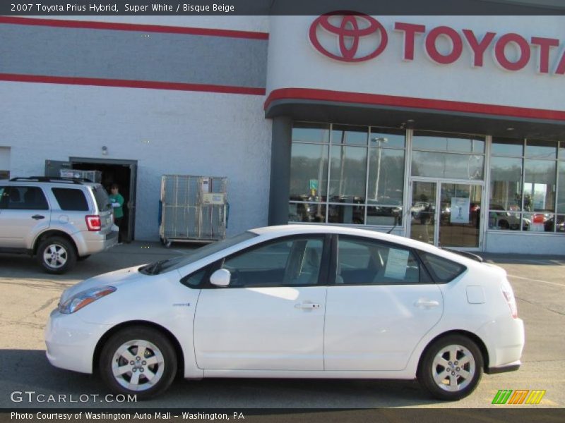 Super White / Bisque Beige 2007 Toyota Prius Hybrid