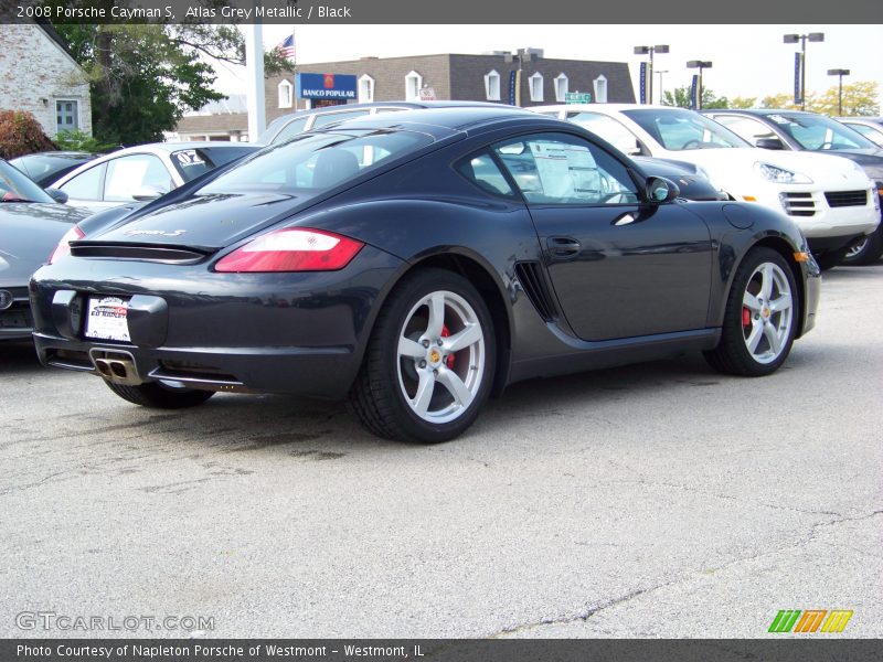 Atlas Grey Metallic / Black 2008 Porsche Cayman S