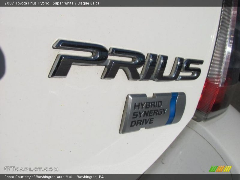 Super White / Bisque Beige 2007 Toyota Prius Hybrid