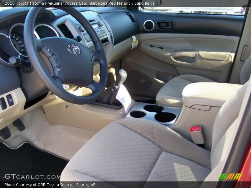 Barcelona Red Metallic / Sand Beige 2010 Toyota Tacoma PreRunner Access Cab