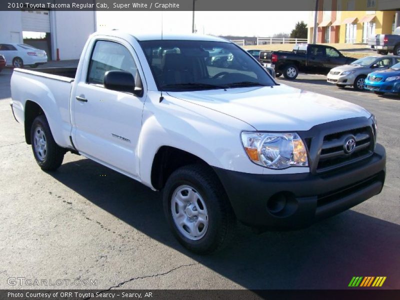 Super White / Graphite 2010 Toyota Tacoma Regular Cab