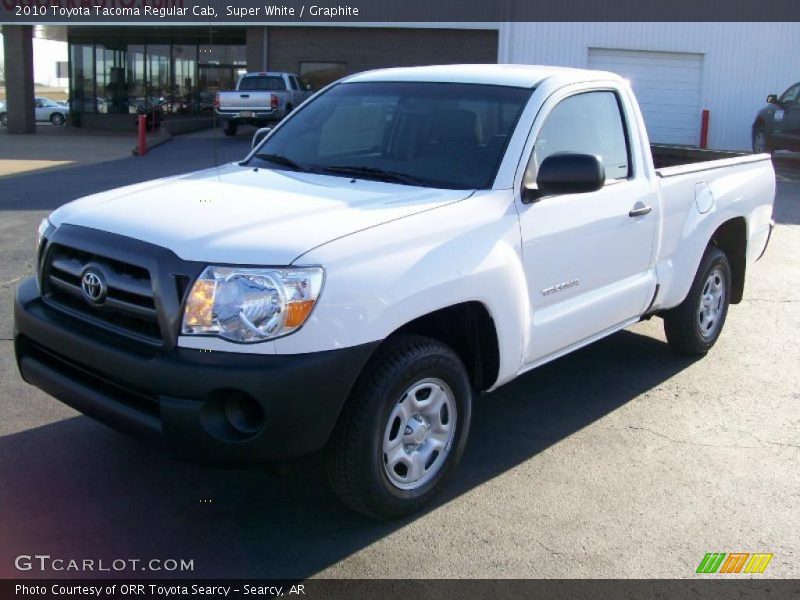 Super White / Graphite 2010 Toyota Tacoma Regular Cab