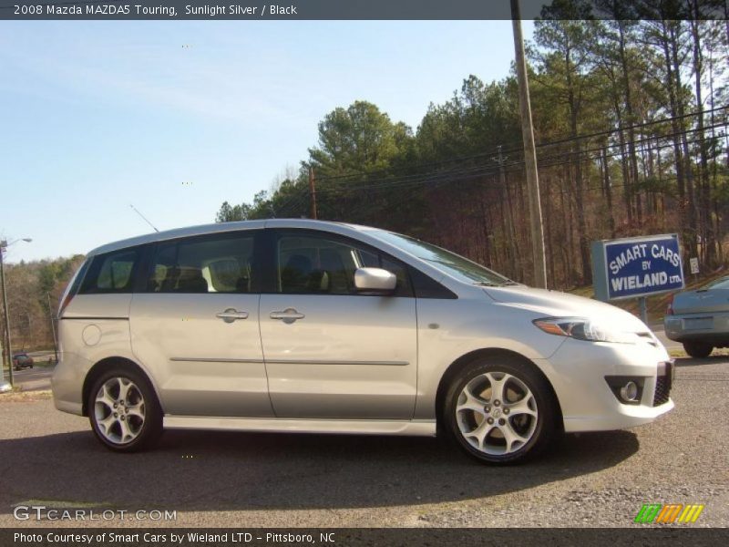 Sunlight Silver / Black 2008 Mazda MAZDA5 Touring