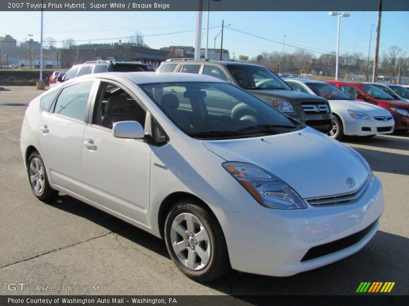 Super White / Bisque Beige 2007 Toyota Prius Hybrid