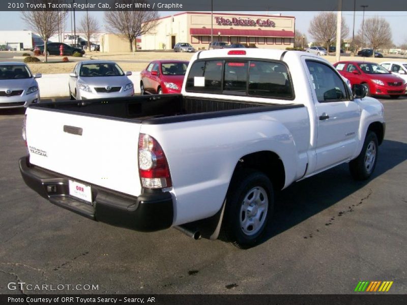 Super White / Graphite 2010 Toyota Tacoma Regular Cab