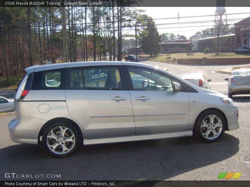Sunlight Silver / Black 2008 Mazda MAZDA5 Touring