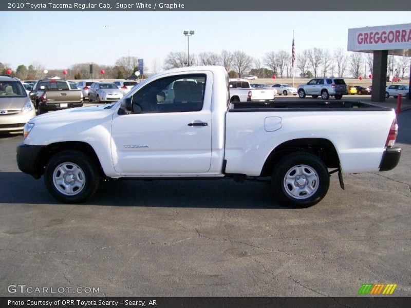 Super White / Graphite 2010 Toyota Tacoma Regular Cab