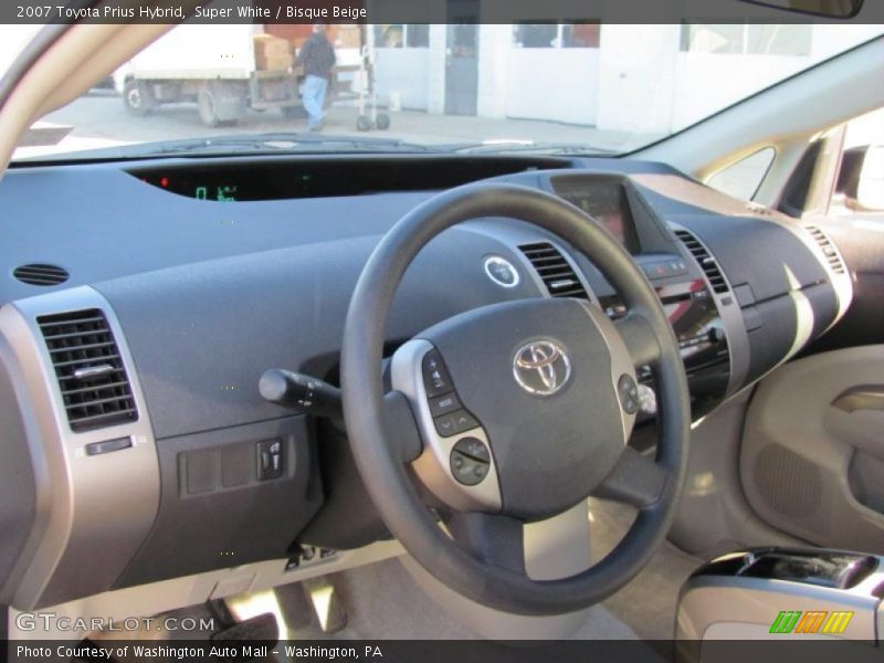 Super White / Bisque Beige 2007 Toyota Prius Hybrid