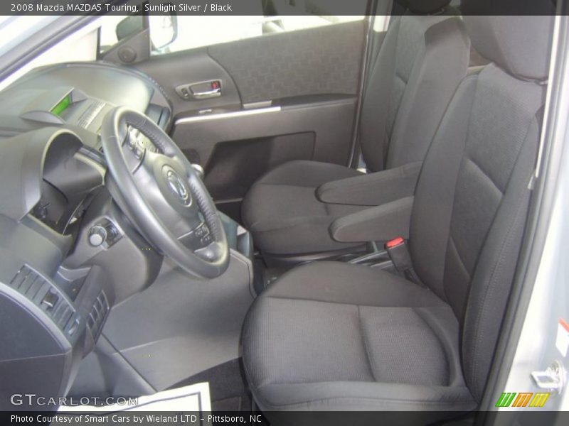 Sunlight Silver / Black 2008 Mazda MAZDA5 Touring