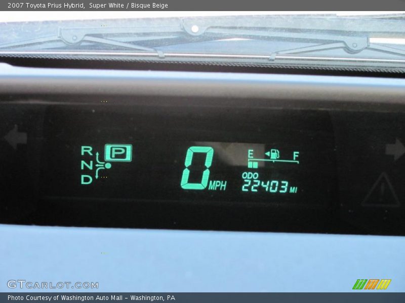 Super White / Bisque Beige 2007 Toyota Prius Hybrid