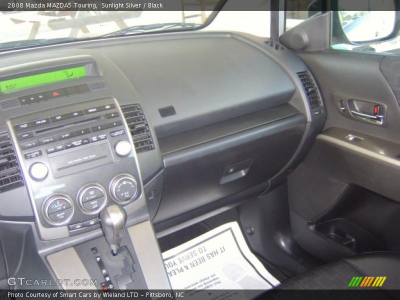 Sunlight Silver / Black 2008 Mazda MAZDA5 Touring