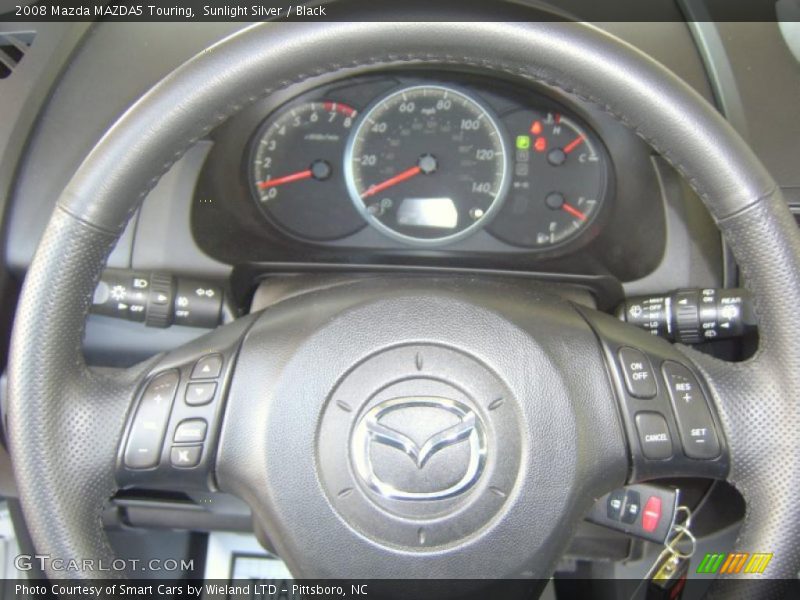 Sunlight Silver / Black 2008 Mazda MAZDA5 Touring