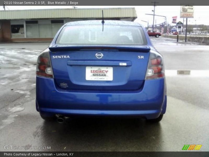 Blue Metallic / Beige 2010 Nissan Sentra 2.0 SR