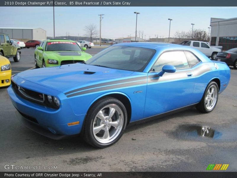 B5 Blue Pearlcoat / Dark Slate Gray 2010 Dodge Challenger R/T Classic