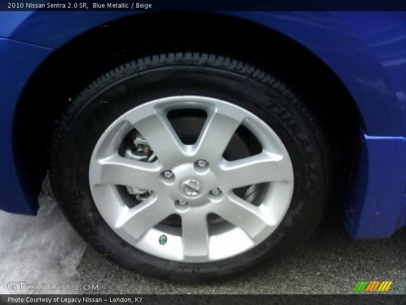 Blue Metallic / Beige 2010 Nissan Sentra 2.0 SR