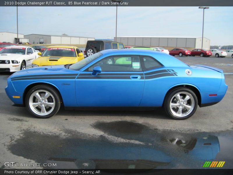 B5 Blue Pearlcoat / Dark Slate Gray 2010 Dodge Challenger R/T Classic