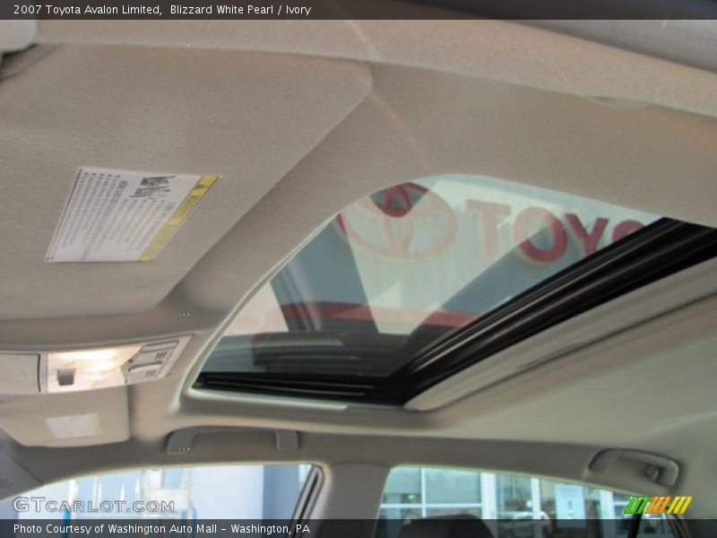 Blizzard White Pearl / Ivory 2007 Toyota Avalon Limited