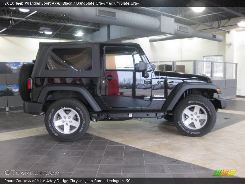 Black / Dark Slate Gray/Medium Slate Gray 2010 Jeep Wrangler Sport 4x4