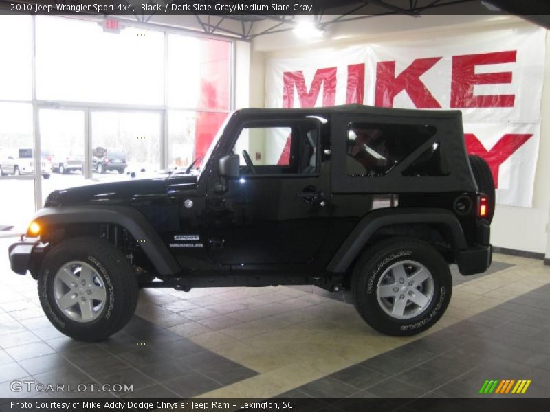 Black / Dark Slate Gray/Medium Slate Gray 2010 Jeep Wrangler Sport 4x4