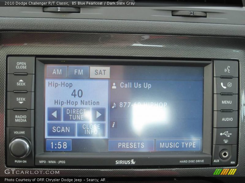 B5 Blue Pearlcoat / Dark Slate Gray 2010 Dodge Challenger R/T Classic