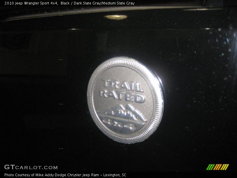 Black / Dark Slate Gray/Medium Slate Gray 2010 Jeep Wrangler Sport 4x4