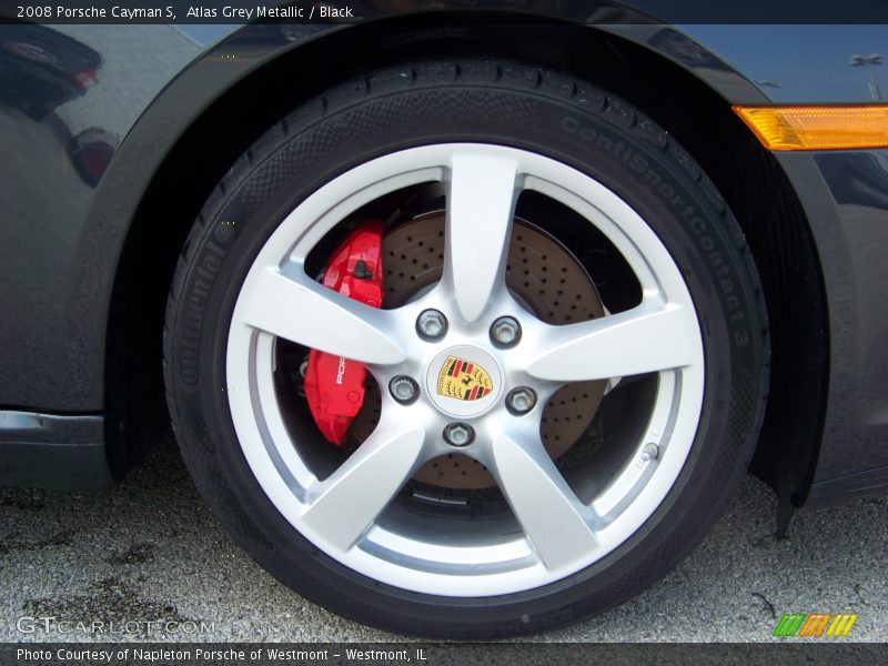 Atlas Grey Metallic / Black 2008 Porsche Cayman S