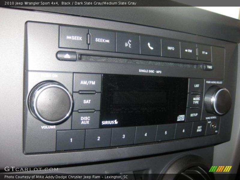 Black / Dark Slate Gray/Medium Slate Gray 2010 Jeep Wrangler Sport 4x4