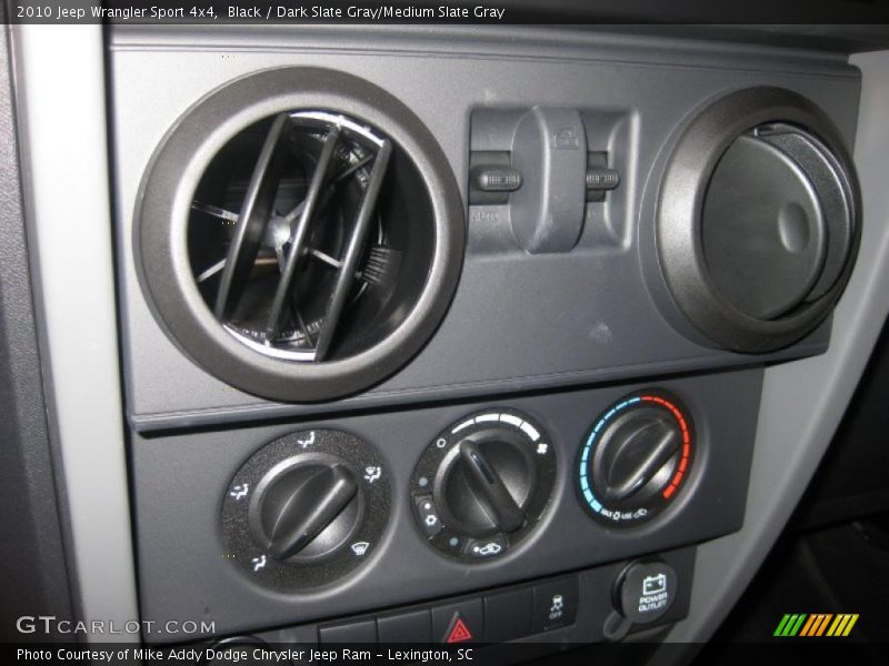 Black / Dark Slate Gray/Medium Slate Gray 2010 Jeep Wrangler Sport 4x4
