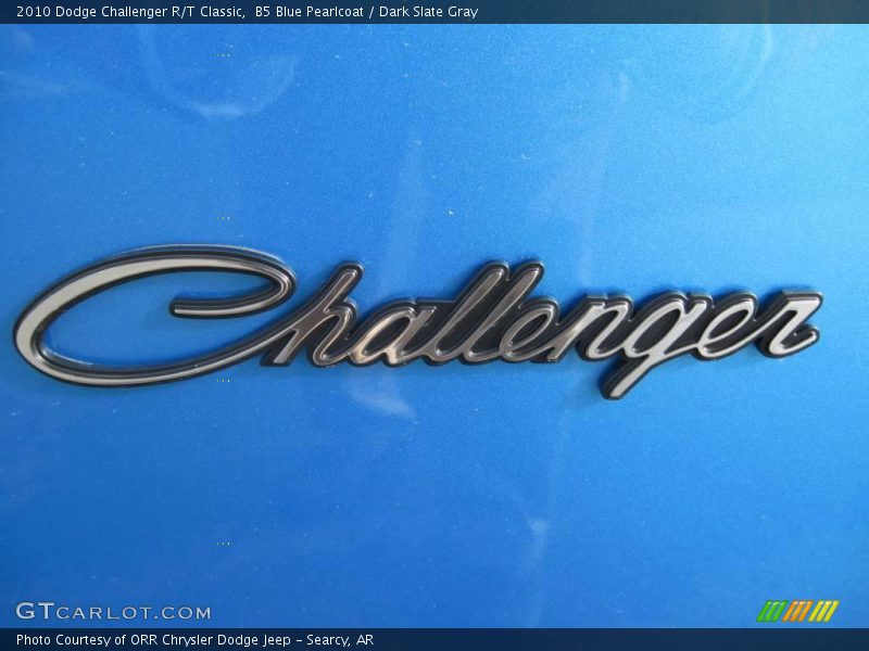 B5 Blue Pearlcoat / Dark Slate Gray 2010 Dodge Challenger R/T Classic