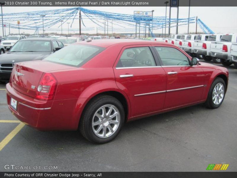 Inferno Red Crystal Pearl / Dark Khaki/Light Graystone 2010 Chrysler 300 Touring