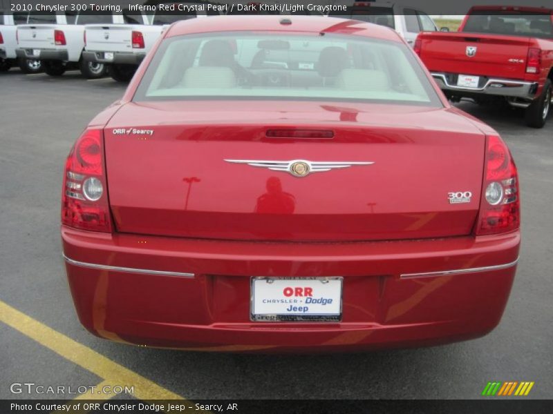 Inferno Red Crystal Pearl / Dark Khaki/Light Graystone 2010 Chrysler 300 Touring